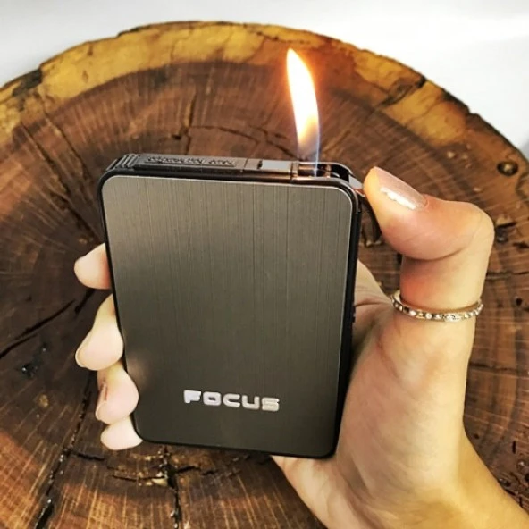 Kişiye Özel CAKMAKLI KISA SLİM SİGARA KUTUSU FOCUS