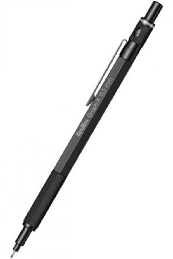 Scrıkss Graph-x Metal Color Mat Siyah 0.5 Mm Versatil Kalem