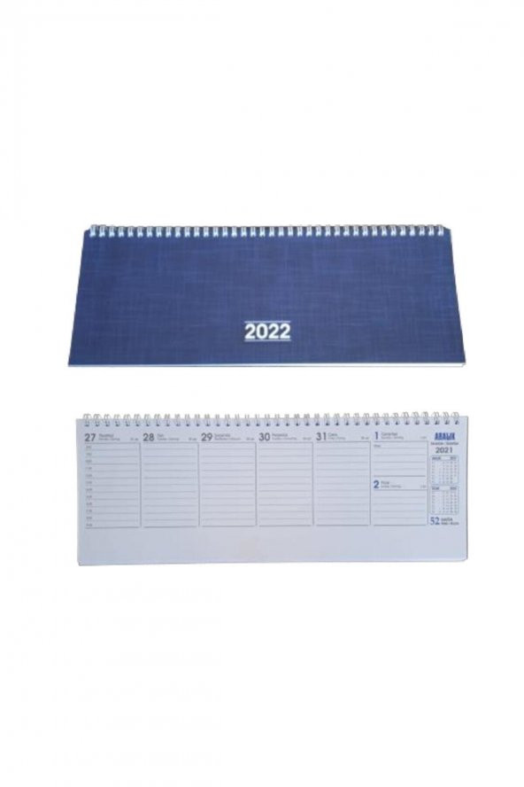 2022 Spiralli Haftalık Masa Takvimi 12x33 Cm Aj-65 - 2