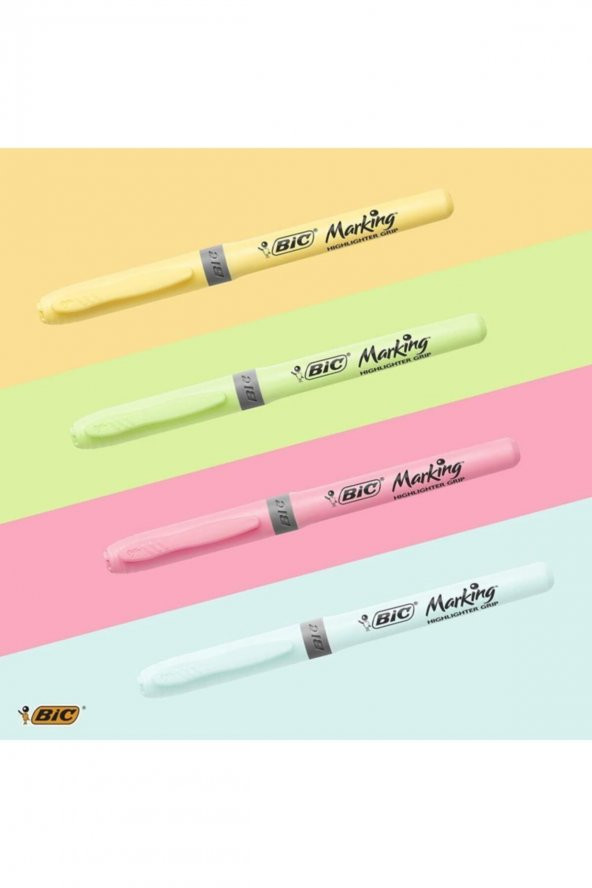 Fosforlu Kalem Brite Liner Pastel 4 Renk - 4