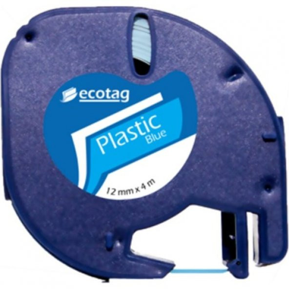 Letratag Muadili Thermal Plastik Şerit Etiket Mavi 10lu Eco Paket