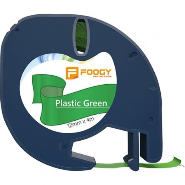 Dymo Muadili Thermal Plastik Şerit Etiket Yeşil 12 mm X 4 mt
