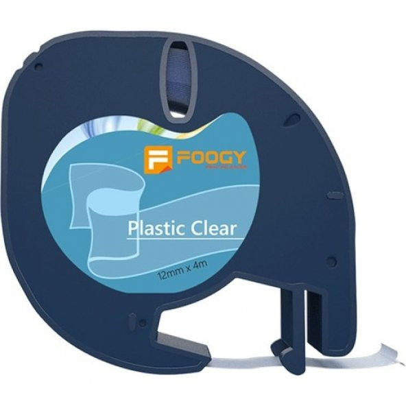 Dymo Muadili Thermal Plastik Şerit Etiket Şeffaf 12 mm X 4 mt ürün görseli