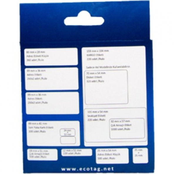 Dymo Lw Etiket Muadili Çok Amaçlı Etiket 19 Mm X 51 Mm 500 Adet - 3