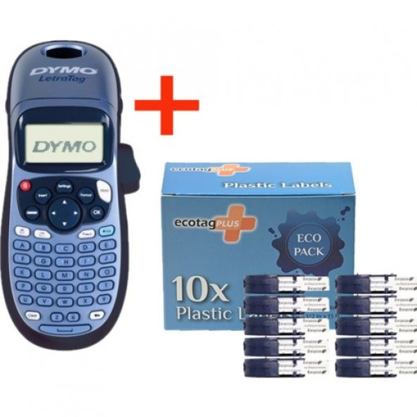 Dymo Letratag Etiket Yazıcısı Ve Ecotag Kağıt Şerit Etiket Beyaz 10 Lu - 2