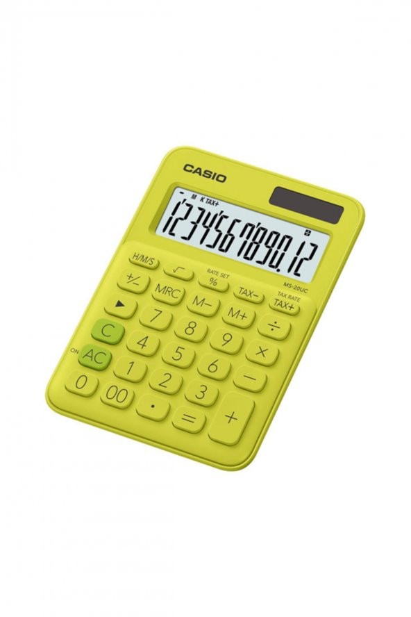 Ms-20uc-yg Renkli Masa Tipi 12 Hane Hesap Makinası