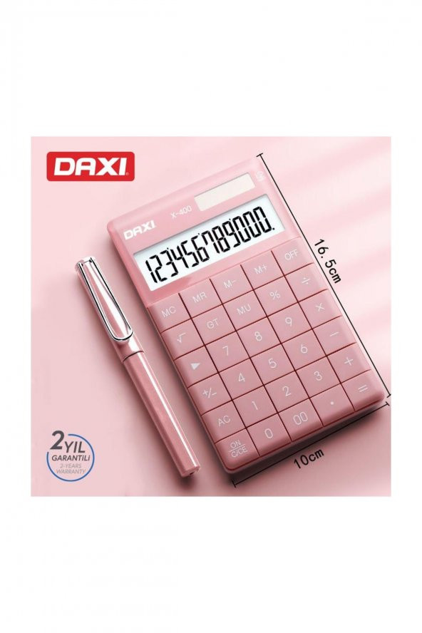 X-400 Pembe Renk Sınırlı Üretim Özel Seri Hesap Makinası - 2