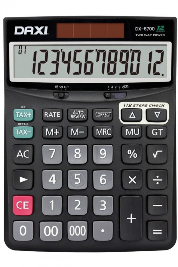 Dx-6700 Işlem Kontrollü , 12 Haneli Hesap Makinesi - 2