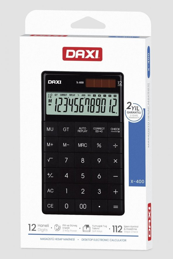 X-400 Siyah Hesap Makinesi , Sınırlı Üretim Özel Seri - 1