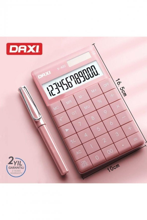 X-400 Pembe Renk , Sınırlı Üretim Hesap Makinesi - 1