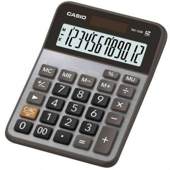 Casio Mx-120B Hesap Makinesi 12 Hane Ücretsiz Kargo
