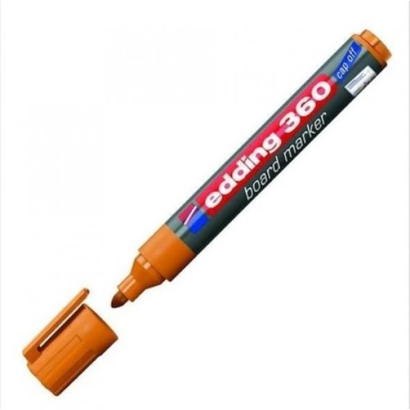 EDDİNG 360 SİLİNEBİLİR BEYAZ TAHTA KALEMİ BOARD MARKER TURUNCU
