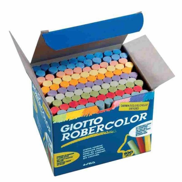 GİOTTO ROBERCOLOR TEBEŞİR RENKLİ 100LÜ KUTU ÜCRETSİZ KARGO