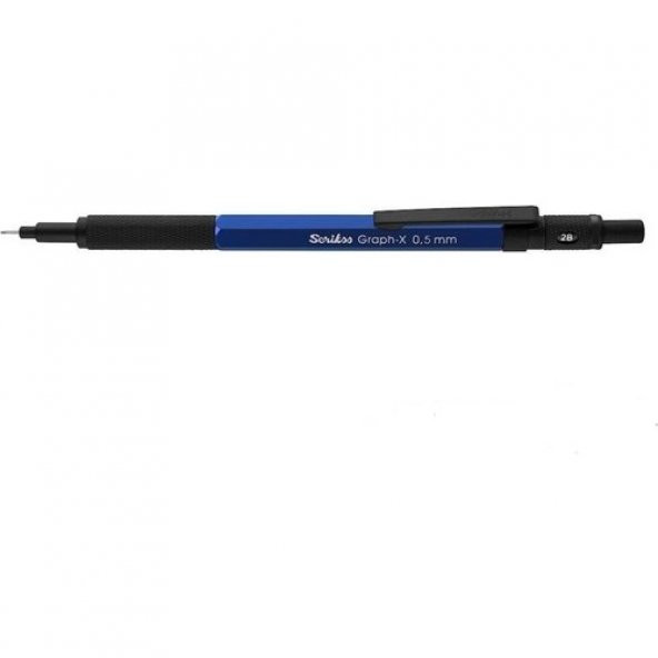 SCRIKSS VERSATİL KALEM METAL GRAPH-X 0,5MM MAVİ ÜCRETSİZ KARGO