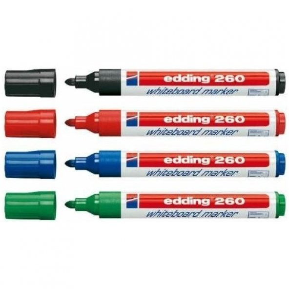 Edding 260 Silinebilir Yazı Tahtası Kalemi Board Marker 4 Renk
