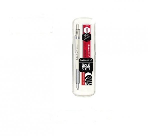 SCRIKSS GRAPH-X VERSATİL KALEM 3LÜ SET 0.5MM BEYAZ