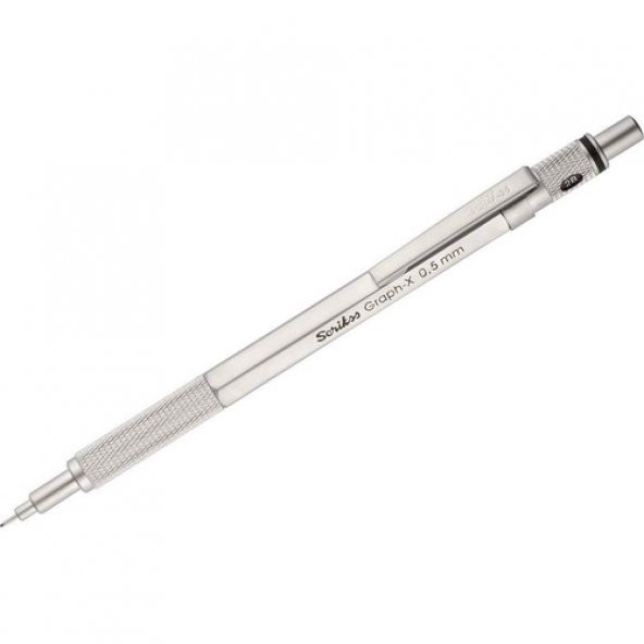 Scrikss Graph X Versatil Kalem Metal 0.5 MM Saten Gri