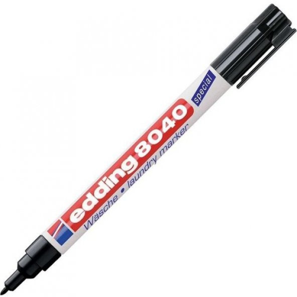 Edding Çamaşır Kalemi E-8040 Siyah 10Lu Kutu Ücretsiz Kargo