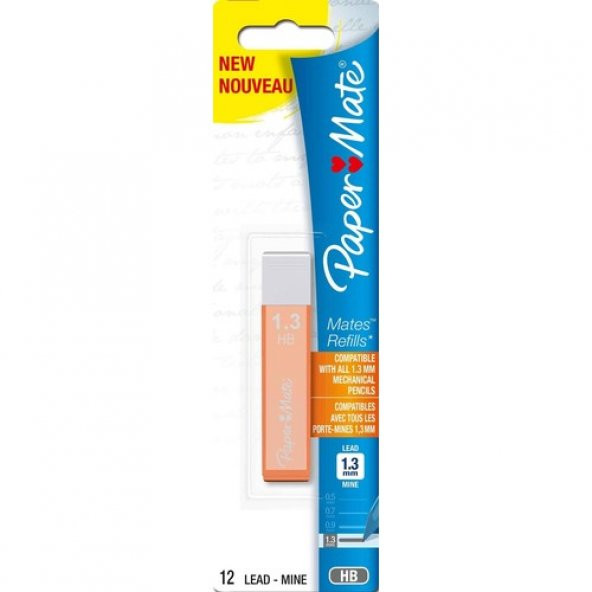 Paper Mate 1.3 mm Uç HB Mekanik Kurşun Kalem Yedek Ucu 12li Tüp