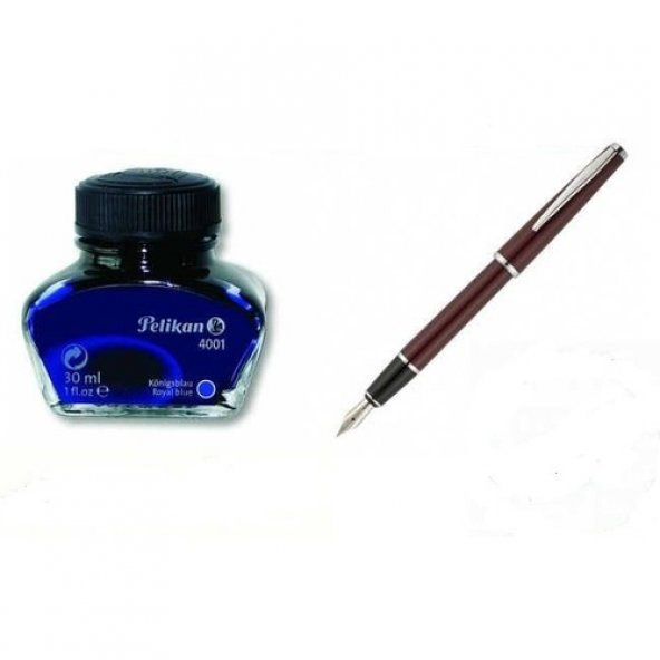 SCRIKSS 33 DOLMAKALEM + PELİKAN DOLMA KALEM MÜREKKEBİ 30 ML
