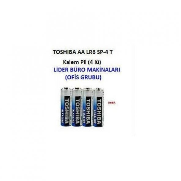 TOSHIBA KALEM PİL AA 4 LÜ Paket Ücretsiz Kargo