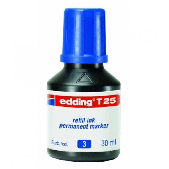 EDDING PERMANENT KALEM MÜREKKEBİ 30 ML E-T25 MAVİ Ücretsiz Kargo