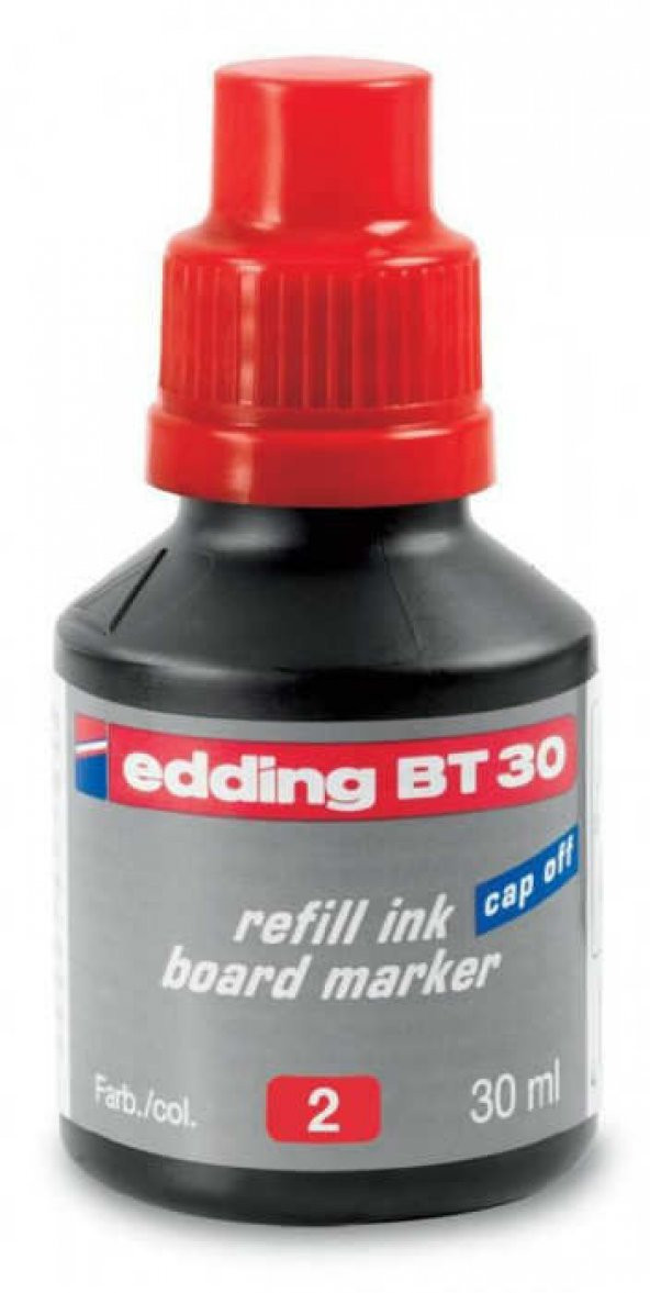 Edding BT30 Beyaz Tahta Kalemi Mürekkebi Kırmızı