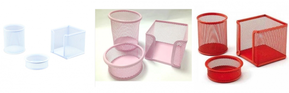 Metal Kalemlik Seti Perfore Üçlü Farklı Renkler Ücretsiz Kargo ürün görseli 1