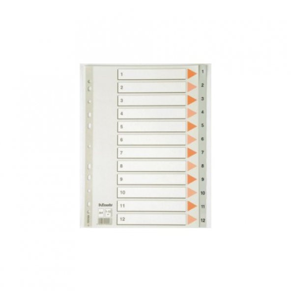 ESSELTE SEPARATÖR A4 1-12 RAKAM SLT-100106