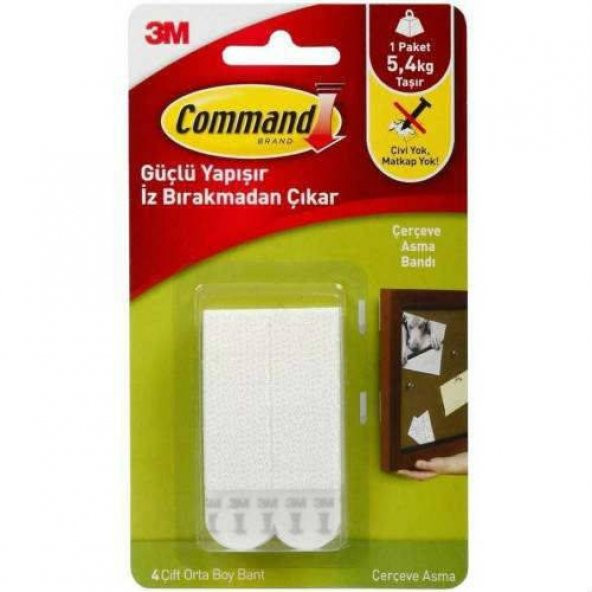 3M COMMAND 17201-4 ORTA BOY CIRT CIRT BANT ÜCRETSİZ KARGO
