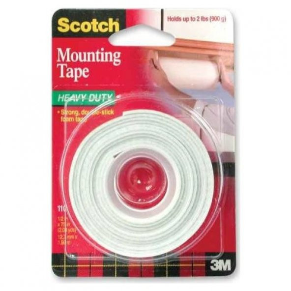 3M Scotch 110 Çift Taraflı Yapışkan Köpük Bant