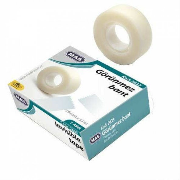 MAS GÖRÜNMEZ BANT 19mm X 33m 2633 ÜCRETSİZ KARGO