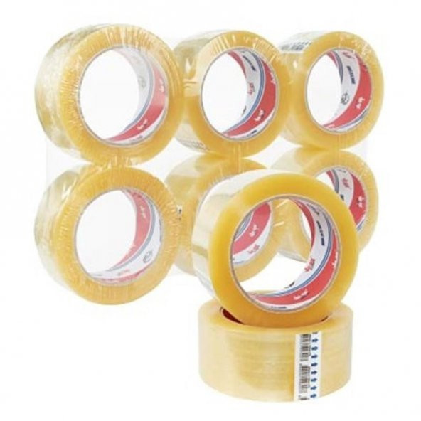 Vege 45x100 mt. Koli Bandı Şeffaf 6lı Paket (FİL) ÜCRETSİZ KARGO