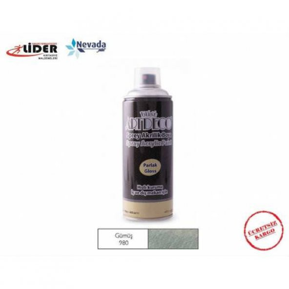 ARTDECO AKRİLİK SPREY BOYA 400 ML GÜMÜŞ Y-400-980 ÜCRETSİZ KARGO ürün görseli