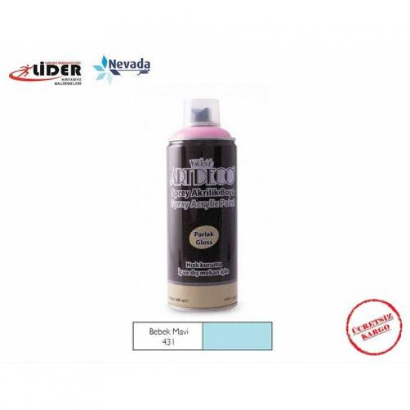 ARTDECO AKRİLİK SPREY BOYA 400 ML BEBEK MAVİ Y-400-431 - 1