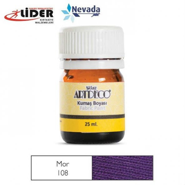 ARTDECO KUMAŞ BOYASI 25ML MOR 10 A - 108 ürün görseli