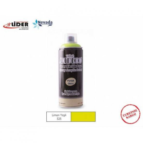ARTDECO AKRİLİK SPREY BOYA 400 ML LİMON YEŞİLİ Y-400-525 ürün görseli