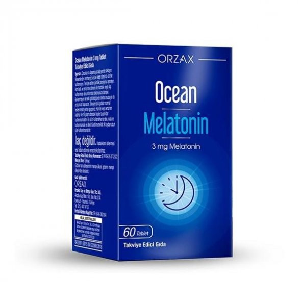 Orzax Ocean Melatonin 3 mg 60 Tablet