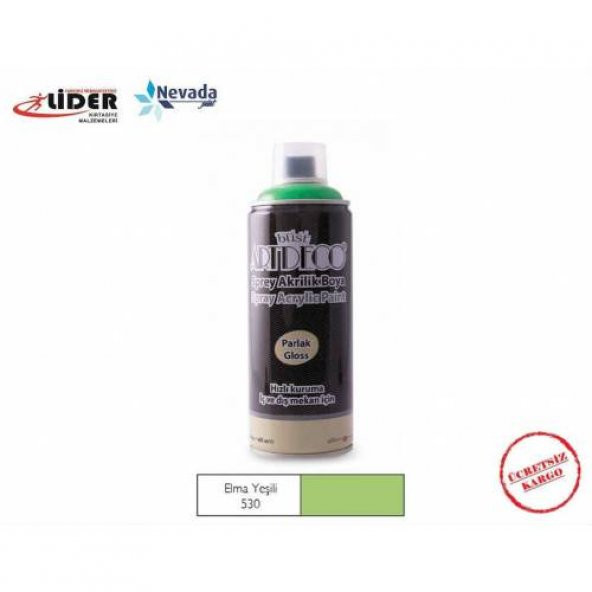 ARTDECO AKRİLİK SPREY BOYA 400 ML ELMA YEŞİLİ Y-400-530 - 1