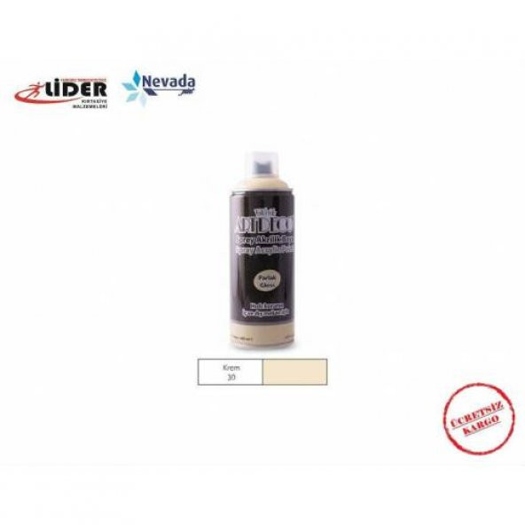 ARTDECO AKRİLİK SPREY BOYA 400 ML KREM Y-400-30 ÜCRETSİZ KARGO ürün görseli