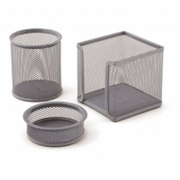 PERFORE MASA SETİ 3 LÜ METAL 470G GRİ ürün görseli 1