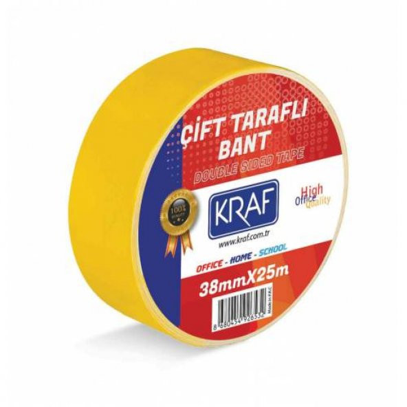 ÇİFT TARAFLI BANT 38MM X 25 METRE