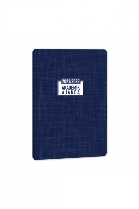 2021-2022 17x24cm Ciltli Akademik Ajanda - Denim - Resim 2