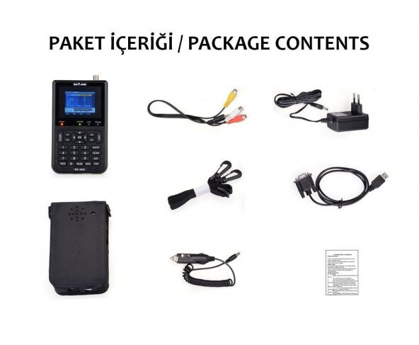 SATLINK WS 6906 Görüntülü Uydu Yön Bulucu LCD Ekran - Resim 8