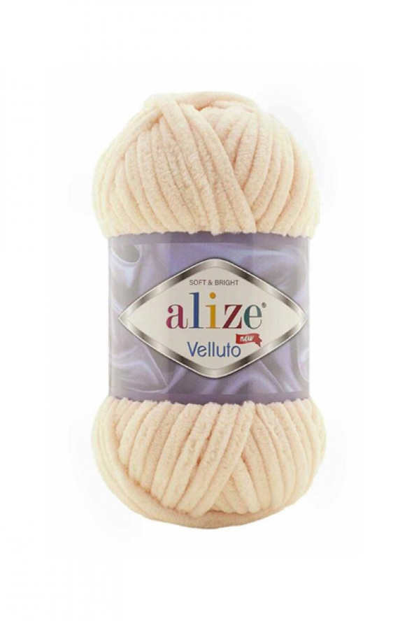 Alize *  Alize Velluto El Örgü İpi 100 gr | Bal Köpüğü 310   Alize JİBOWE orjinal ürünler satıcısı