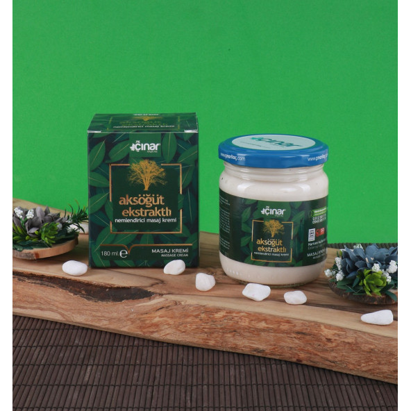 Çınar Aksöğüt Ektraklı Masaj Kremi 180ml - Resim 2