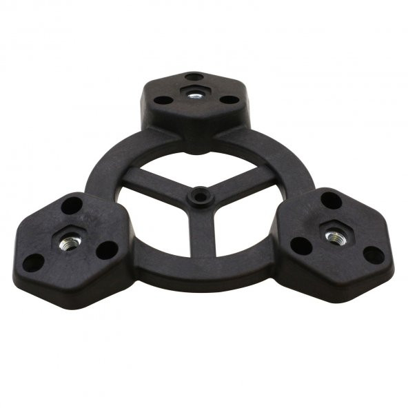 Mobilya Masa Sehpa Üçlü Plastik Bağlantı Aparatı Açılı Dereceli Ayak Tabanı - 2