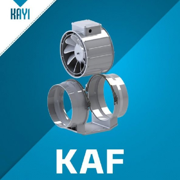 Kayıtes KAF 125 Yuvarlak Kanal Tipi Havalandırma Fanı 337 Debi Yerli Üretim Karma Akışlı Fan AGMair Agm - 2
