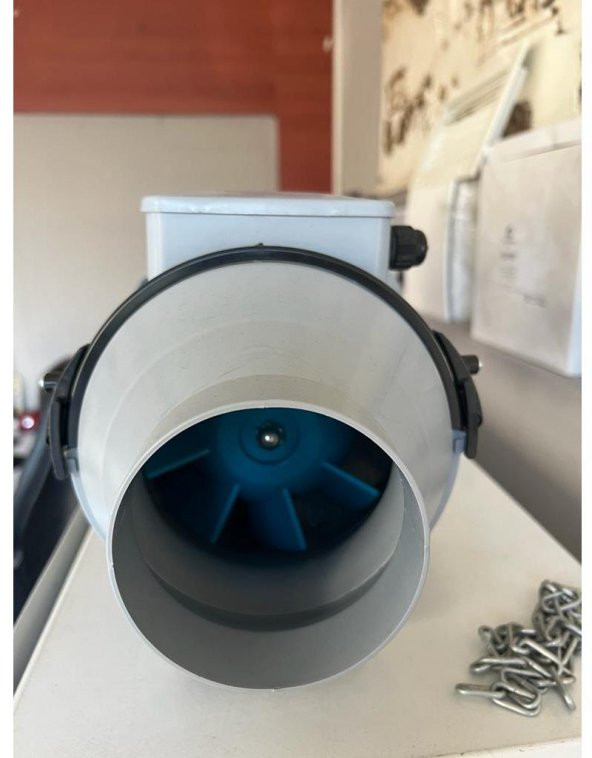 Kayıtes KAF 125 Yuvarlak Kanal Tipi Havalandırma Fanı 337 Debi Yerli Üretim Karma Akışlı Fan AGMair Agm - 3