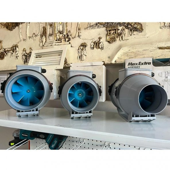 Kayıtes KAF 125 Yuvarlak Kanal Tipi Havalandırma Fanı 337 Debi Yerli Üretim Karma Akışlı Fan AGMair Agm - 4